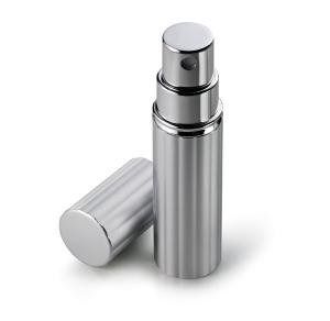 Provadores para perfume com spray em alumínio,  Prata 10ml