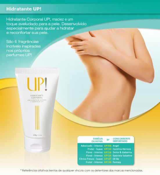 Creme Hidratante Corporal Intensy - UP! 08 - Angel 150g