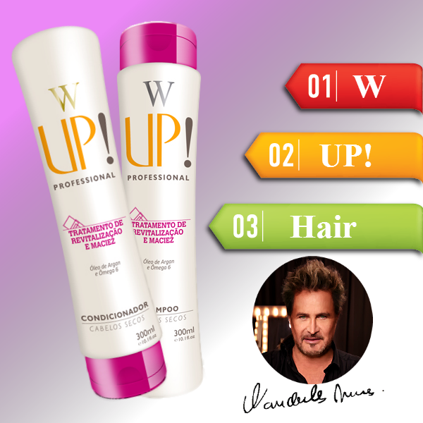 Kit Shampoo e Condicionador para Cabelos Secos W/Up! 300 ml