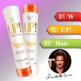 Kit Shampoo e Condicionador para Cabelos Normais W/Up! 300ml